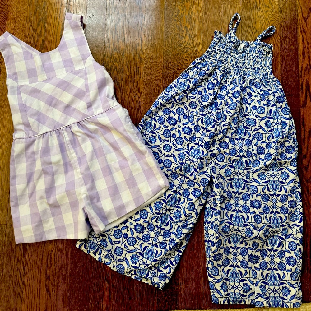 Girls set of rompers - Beaufort Bonnet shorts, Cara Cara pants